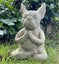 NEW MEDITATING SITTING FRENCH BULLDOG GARDEN DOG ORNAMENT STATUE Carousel 3