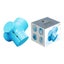 Blue Miracle Magic Cube Sq-0 Sq-1 Sq2 Sq0 Asymmetric Toy Wholesale Carousel 1