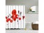 Colorful Floral Printed Waterproof Polyester Shower Curtain 180x180cm With Carousel 6