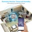 Tuya WiFi Temperature Humidity Sensor Indoor Hygrometer Thermometer Black Carousel 6