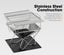 Brand New Portable Fire Pit Large Folding Stainless Steel BBQ Grill Outdoor Carousel 3