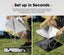 Brand New Portable Fire Pit Large Folding Stainless Steel BBQ Grill Outdoor Carousel 5