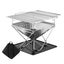 Brand New Portable Fire Pit Large Folding Stainless Steel BBQ Grill Outdoor Carousel 10