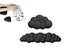 2Pcs Ergonomic Cloud Wrist Rest Keyboard Mouse Wrist Pad Wrist Support - Black Carousel 1