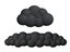 2Pcs Ergonomic Cloud Wrist Rest Keyboard Mouse Wrist Pad Wrist Support - Black Carousel 2