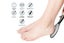 10Pcs Rechargeable Foot Callus Remover Water-Resistant Foot File Pedicure -White Carousel 3