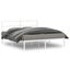 Queen Size Metal Bed Frame with Headboard white 150x200 Cm Tppaol Carousel 10