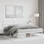 Queen Size Metal Bed Frame with Headboard white 150x200 Cm Tppaol Carousel 12