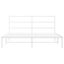 Queen Size Metal Bed Frame with Headboard white 150x200 Cm Tppaol Carousel 14