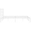 Queen Size Metal Bed Frame with Headboard white 150x200 Cm Tppaol Carousel 15