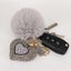 Cute Tassels Plush Ball Keychain Cute Rabbit Hair Pompom Keyring Loving CHK29M Carousel 10