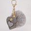 Cute Tassels Plush Ball Keychain Cute Rabbit Hair Pompom Keyring Loving CHK29M Carousel 2