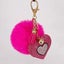 Cute Tassels Plush Ball Keychain Cute Rabbit Hair Pompom Keyring Loving CHK29M Carousel 5