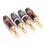 HIFIDIY LIVE 4PCS/Set 4mm Pure Copper Gold Plated Banana Plug Connector F CHK29M Carousel 6