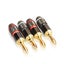 HIFIDIY LIVE 4PCS/Set 4mm Pure Copper Gold Plated Banana Plug Connector F CHK29M Carousel 7