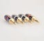 HIFIDIY LIVE 4PCS/Set 4mm Pure Copper Gold Plated Banana Plug Connector F CHK29M Carousel 10
