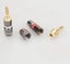 HIFIDIY LIVE 4PCS/Set 4mm Pure Copper Gold Plated Banana Plug Connector F CHK29M Carousel 11