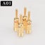 HIFIDIY LIVE 4PCS/Set 4mm Pure Copper Gold Plated Banana Plug Connector F CHK29M Carousel 2