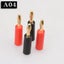HIFIDIY LIVE 4PCS/Set 4mm Pure Copper Gold Plated Banana Plug Connector F CHK29M Carousel 4