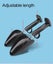 1 Pair Practical Plastic Adjustable Length Durable Black Women Men 2-Way Shoes Carousel 4