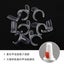 10Pcs Nail Art Swatch Card Nail Polish Display Clear Swatches Fan Shaped CHK29M Carousel 10