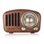 Vintage Radio Retro Bluetooth5.0Speaker Walnut Wooden FM Radio with Old F CHK29M Carousel 6