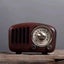 Vintage Radio Retro Bluetooth5.0Speaker Walnut Wooden FM Radio with Old F CHK29M Carousel 7