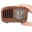 Vintage Radio Retro Bluetooth5.0Speaker Walnut Wooden FM Radio with Old F CHK29M Carousel 11
