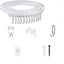 Curtain Rail White Modern Style Visible Track Nano Silencer Curtains Acce CHK29M Carousel 1