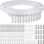 Curtain Rail White Modern Style Visible Track Nano Silencer Curtains Acce CHK29M Carousel 2