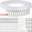 Curtain Rail White Modern Style Visible Track Nano Silencer Curtains Acce CHK29M Carousel 7