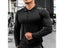 Mens Gym Compression Shirt Long Sleeves Running Football Sportswear Carousel 7