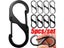 5Pcs S Type Zinc Alloy Carabiner With Lock Mini Keychain Hook Anti-Theft Carousel 3