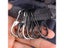 5Pcs S Type Zinc Alloy Carabiner With Lock Mini Keychain Hook Anti-Theft Carousel 5