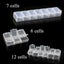 Transparent Plastic Storage Jewelry Box Compartment Adjustable Container CHK29M Carousel 9