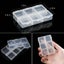 Transparent Plastic Storage Jewelry Box Compartment Adjustable Container CHK29M Carousel 4