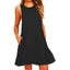 Summer Women Sleeveless Dress Ladies Casual O-Neck Club Beach Loose A-Lin CHK29M Carousel 3