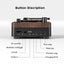 Retro Wood Grain Radio Portable FM Radio Classic Disc Player Design Bluet CHK29M Carousel 8