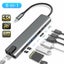 Rankman USB Type C Hub to RJ45 4K HDTV VGA SD TF USB 3.0 2.0 PD Docking f CHK29M Carousel 10