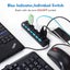 USB Hub 7 Port Multi USB Splitter Power Adapter Multiple Expander With On CHK29M Carousel 8
