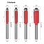 4Pc 6mm 1/4" Shank Flush Trim Router Bits End Mill For Wood Lengthened Tr CHK29M Carousel 4