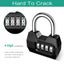Portable 4 Dial Digit Combination Lock Weatherproof Protection Security P CHK29M Carousel 4
