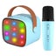 Mini Karaoke Machine for Kids, Portable Bluetooth Speaker with 2 Wireless CHK29M Carousel 6