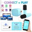 Mini Karaoke Machine for Kids, Portable Bluetooth Speaker with 2 Wireless CHK29M Carousel 7