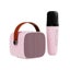 Mini Karaoke Machine for Kids, Portable Bluetooth Speaker with 2 Wireless CHK29M Carousel 4