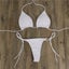 2pcs Sexy Women Summer Swimwear Bikini Set Bra Tie Side G-String Thong Be CHK29M Carousel 12
