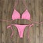 2pcs Sexy Women Summer Swimwear Bikini Set Bra Tie Side G-String Thong Be CHK29M Carousel 1