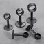 DRELD 2Pc Stainless Steel Flange Rod Holder Closet Pole End Supports Sock CHK29M Carousel 7