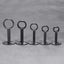 DRELD 2Pc Stainless Steel Flange Rod Holder Closet Pole End Supports Sock CHK29M Carousel 8