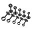 DRELD 2Pc Stainless Steel Flange Rod Holder Closet Pole End Supports Sock CHK29M Carousel 11